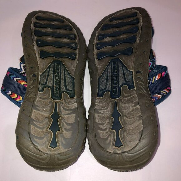 Skechers Womens Size 10 Reggae Zig Zag Swag Open Toe Slip On Sports Sandals - Picture 9 of 9